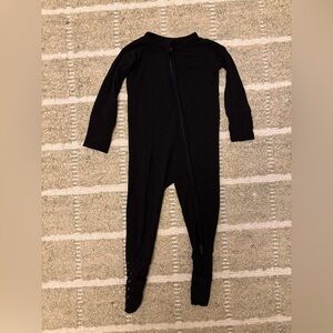 Bums & Roses Black PJs 6-9M